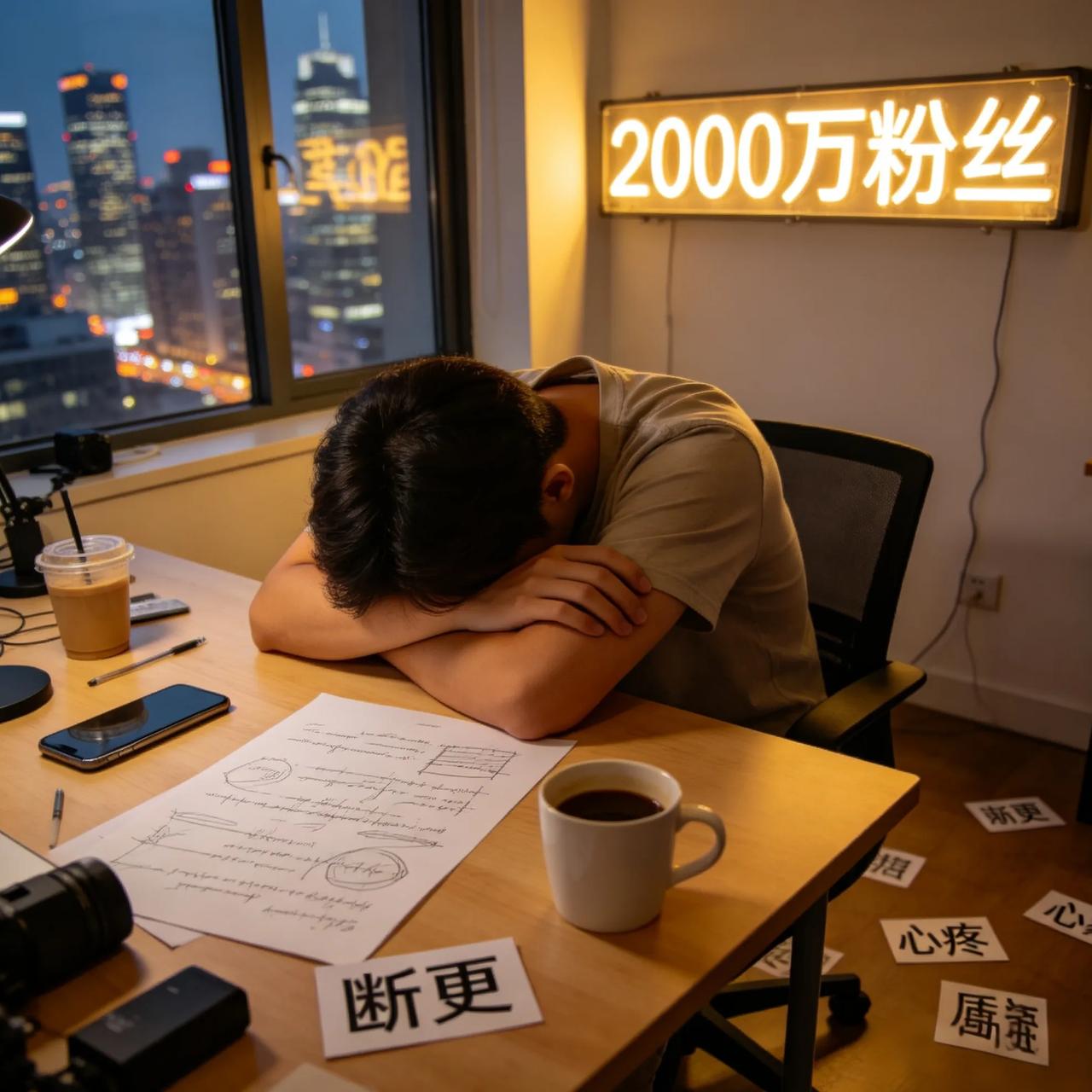 2000万粉丝博主宣布断更撑不住了
谁也没想到坐拥两千万粉丝的大博主，突然宣布停