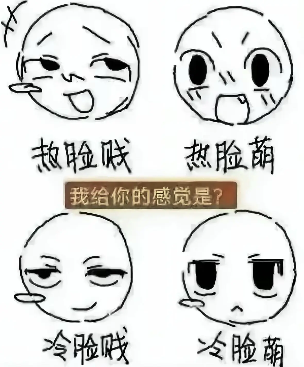 原来这叫冷脸贱啊