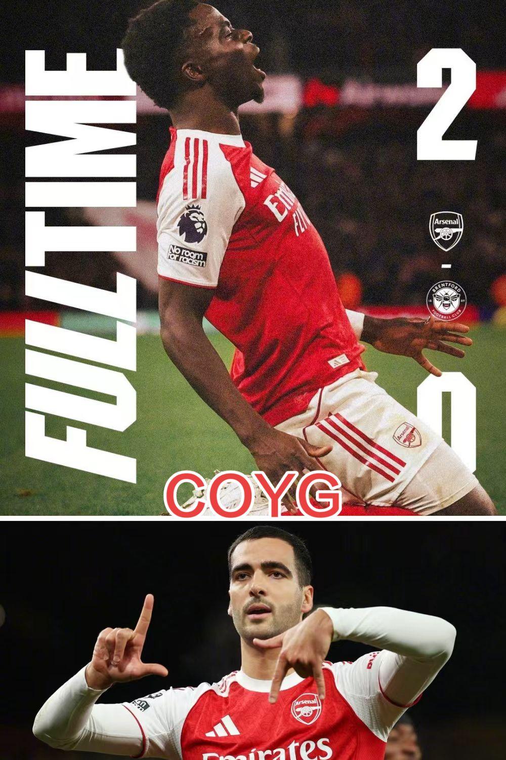 梅超锋传射建功，萨卡补时锁定胜局。
梅里诺真是太功能性了，头球技巧高超，还有致命