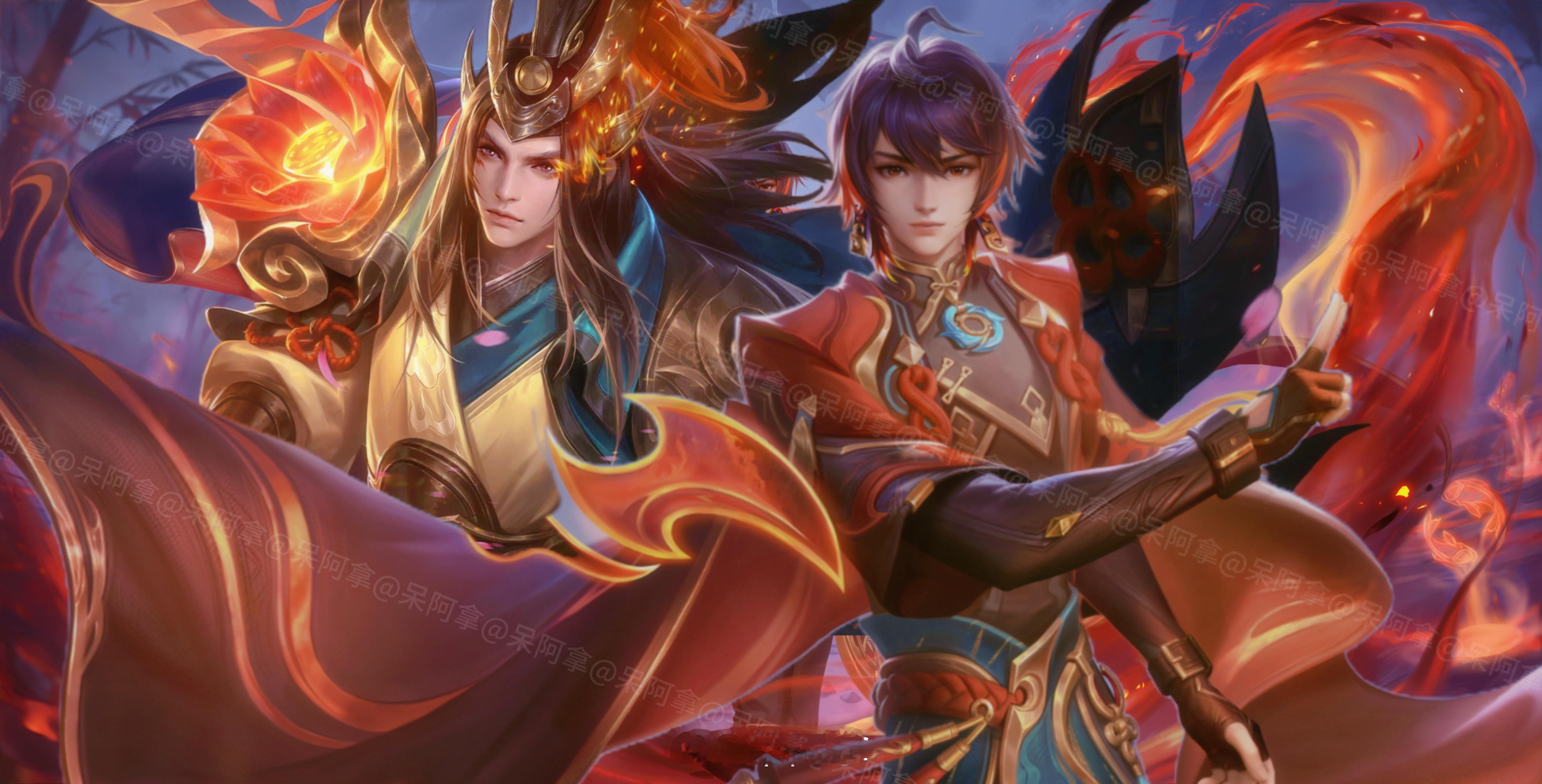 红红火火的火族兄弟俩 #弈星炽弈燎原皮肤# #弈星kpl皮肤爆料# #王者荣耀[