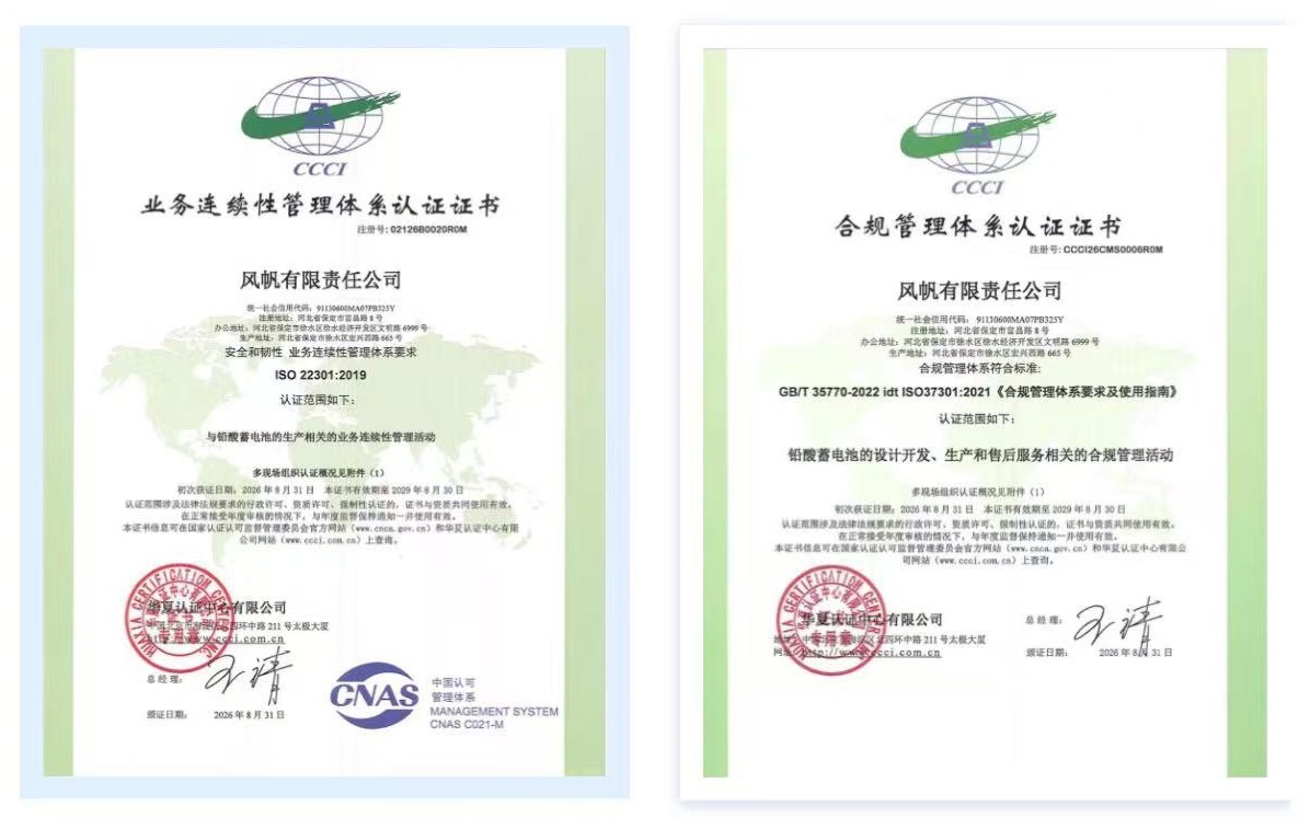 中船风帆 近日，中船风帆顺利通过业务连续性管理体系（ISO 22301）及合规管