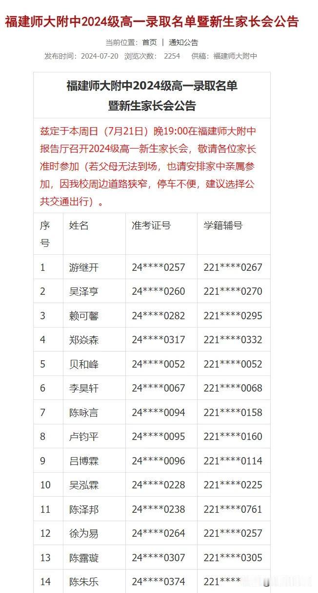 喜大普奔，附中今年的表单和往年的一中一样。按录取类别和录取学校排。这下一抓抓一把
