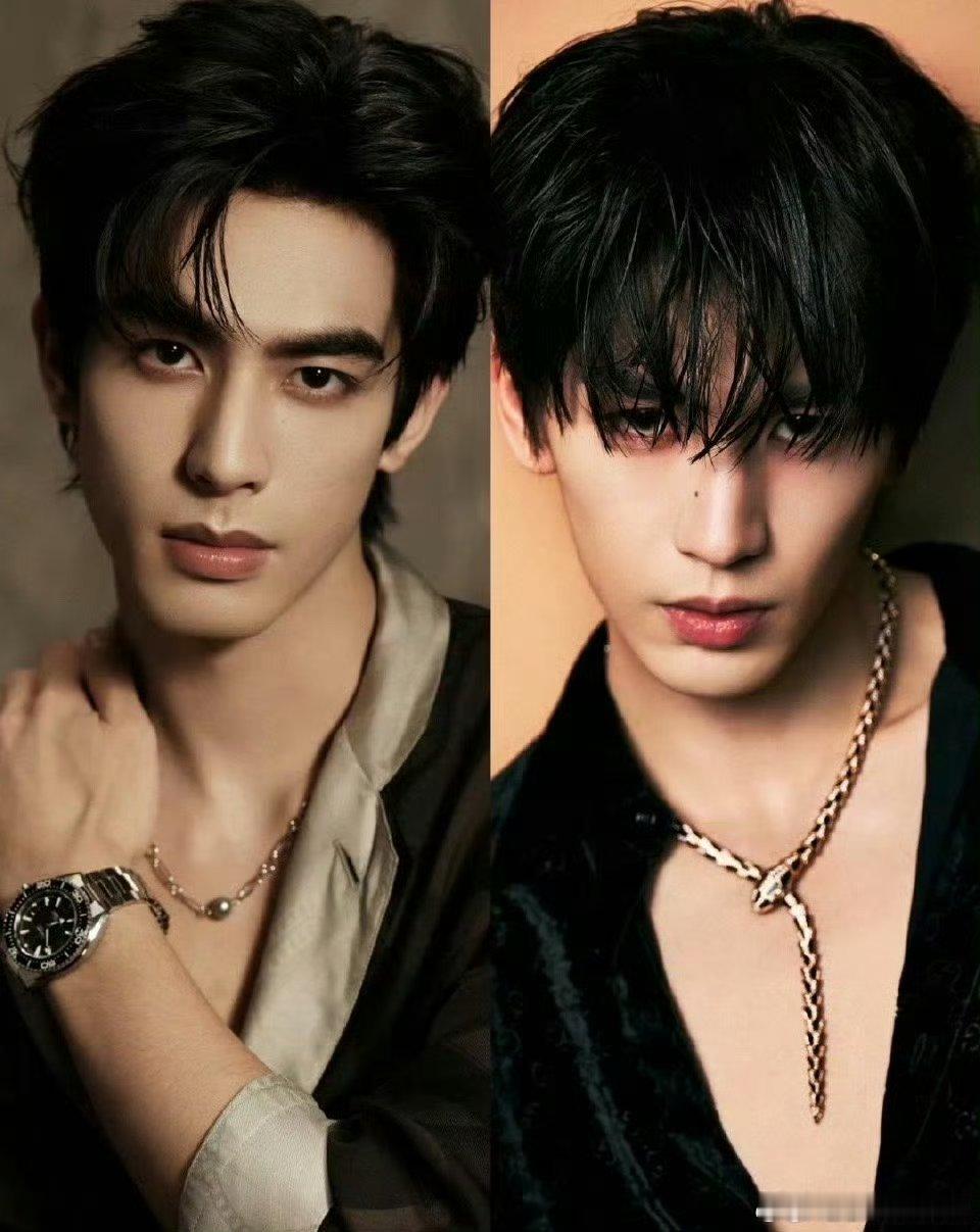 宋威龙张凌赫同框画面太养眼啦！🤩两种风格的帅气暴击，谁能不爱呢～ 