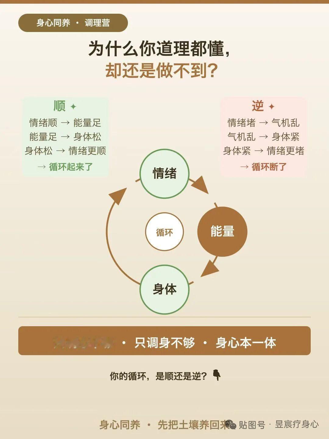 为何明明世间事理都已琢磨得透彻，自己却偏偏很难落到行动上，说到底缺的就是身心同步