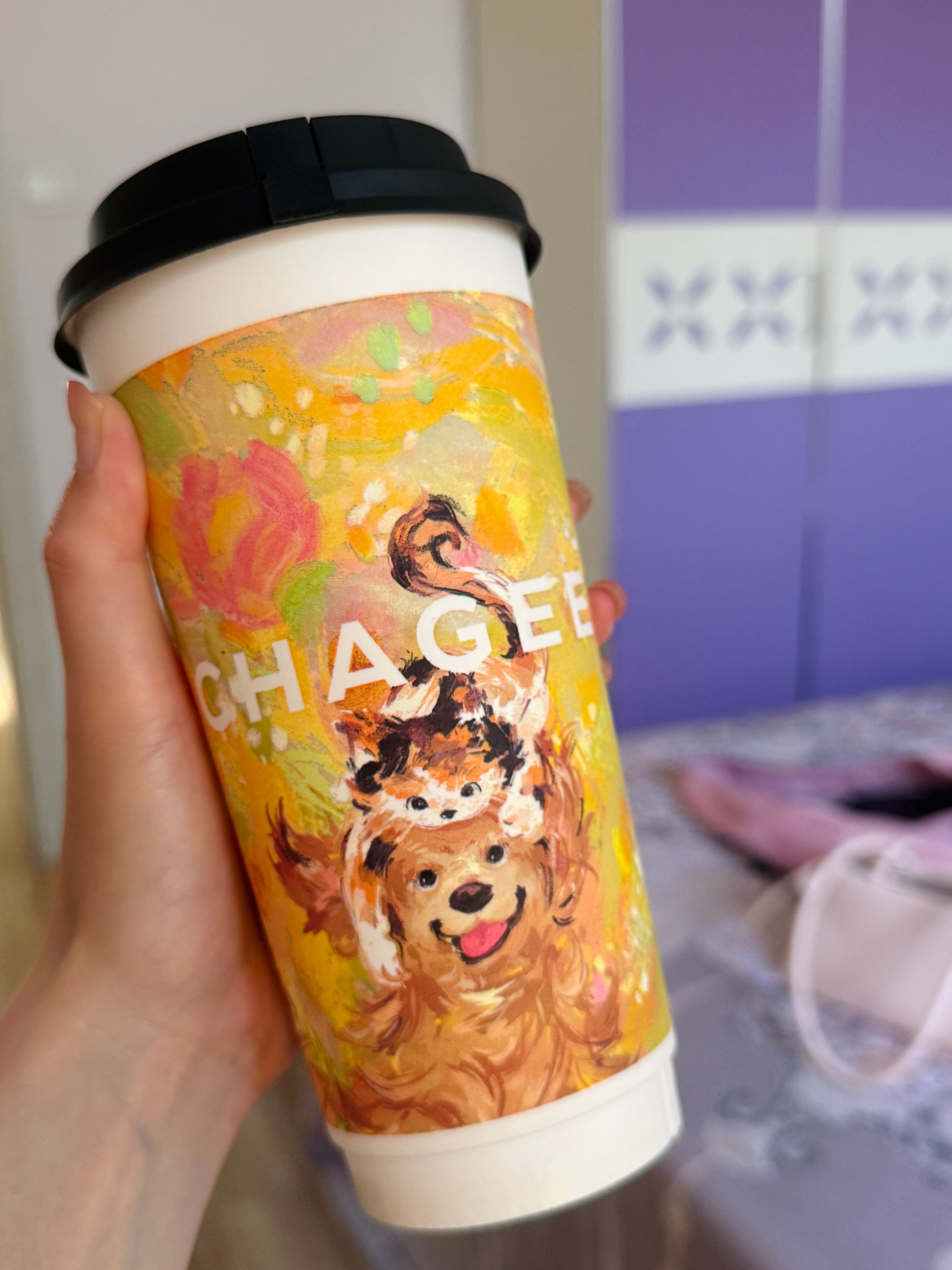 也是让我喝上秋天的第一杯奶茶了😘 