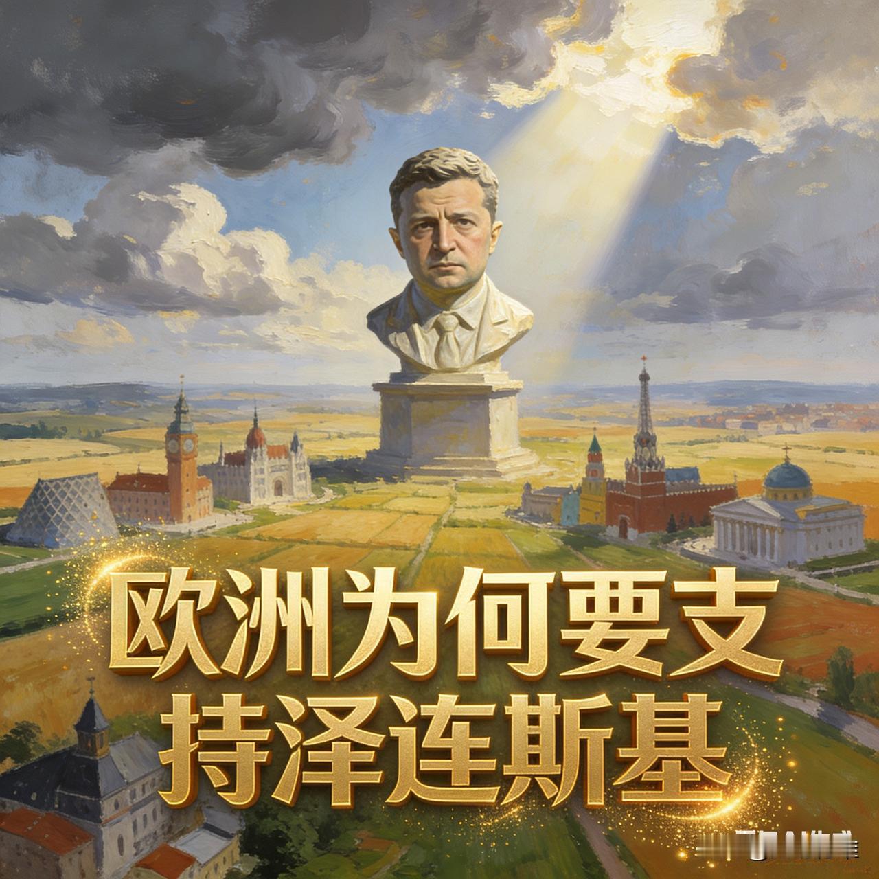 欧洲支持泽连斯基，核心是出于自身地缘安全、政治利益考量，同时借机争取地区主导权，