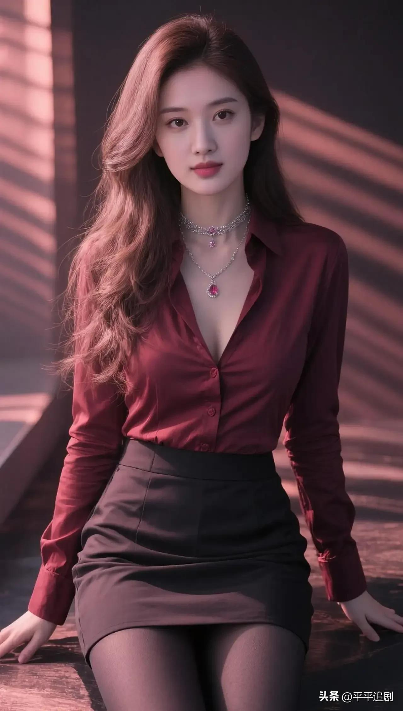 红与黑的碰撞，是克制的性感，也是骨子里的从容✨
女性应有的气质 女性独立气质