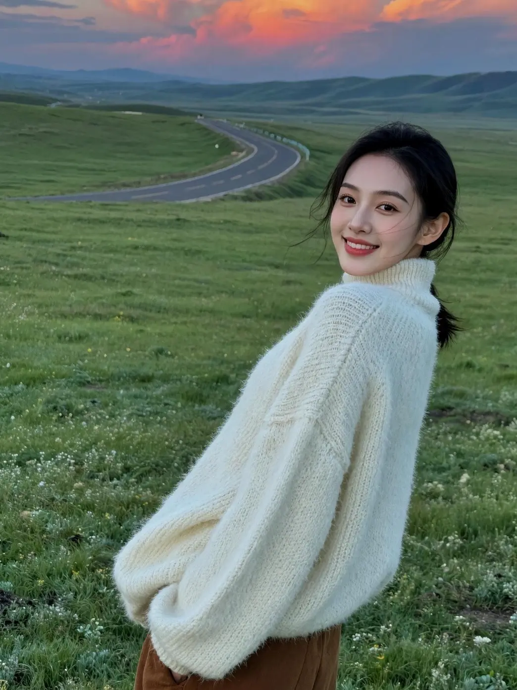 AI草原逆光照 随变ai随便玩 ai创作 用ai创作打开春天 随变一拍都很夯