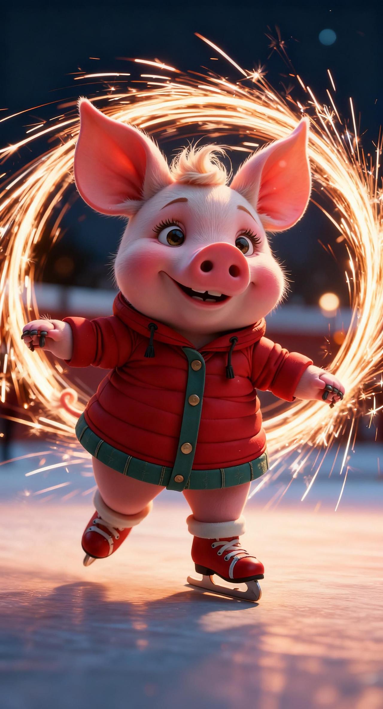 AI火树银花背景 抖音ai创作