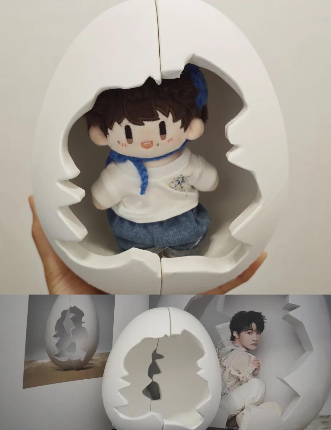 周深空壳蛋壳已开源（可可嫑嫑均可装）
深深专辑上的蛋壳 缩小版给我们可可装
增加