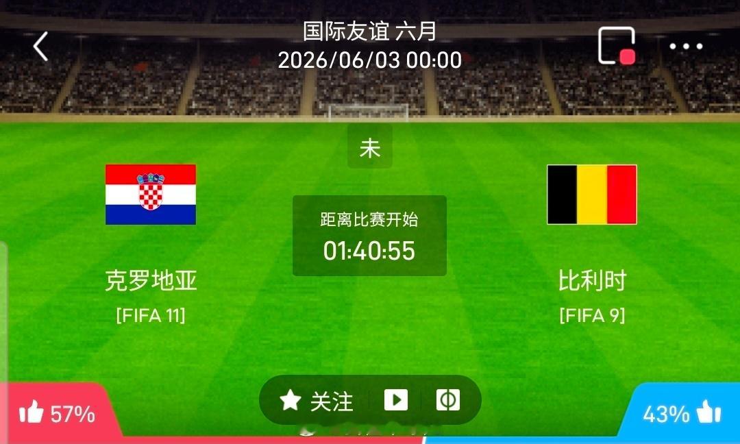 【足球】周二201国际赛方向：克罗地亚vs比利时国际赛 克罗地亚 VS 比利时比