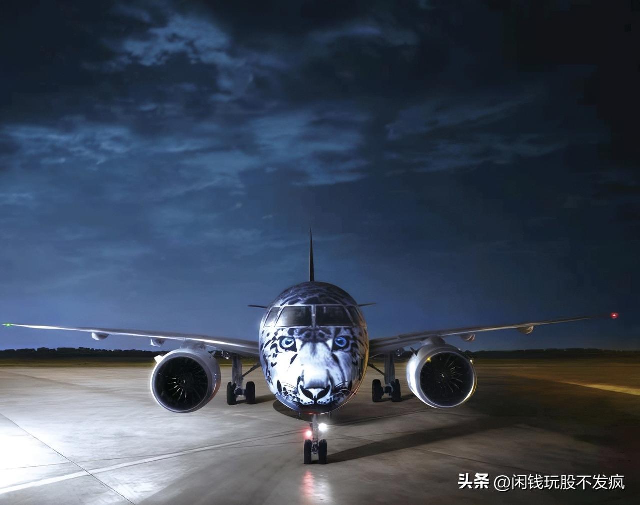 巴航工业为阿斯塔纳航空旗下的首架E190-E2设计了具有神秘优雅且不失冷峻捕猎高
