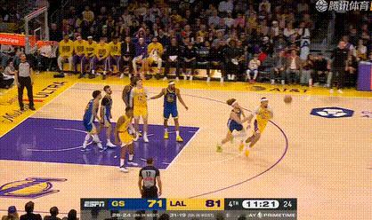 肯纳德有一手二次传球，拉拉维亚状态太差了勇士vs湖人