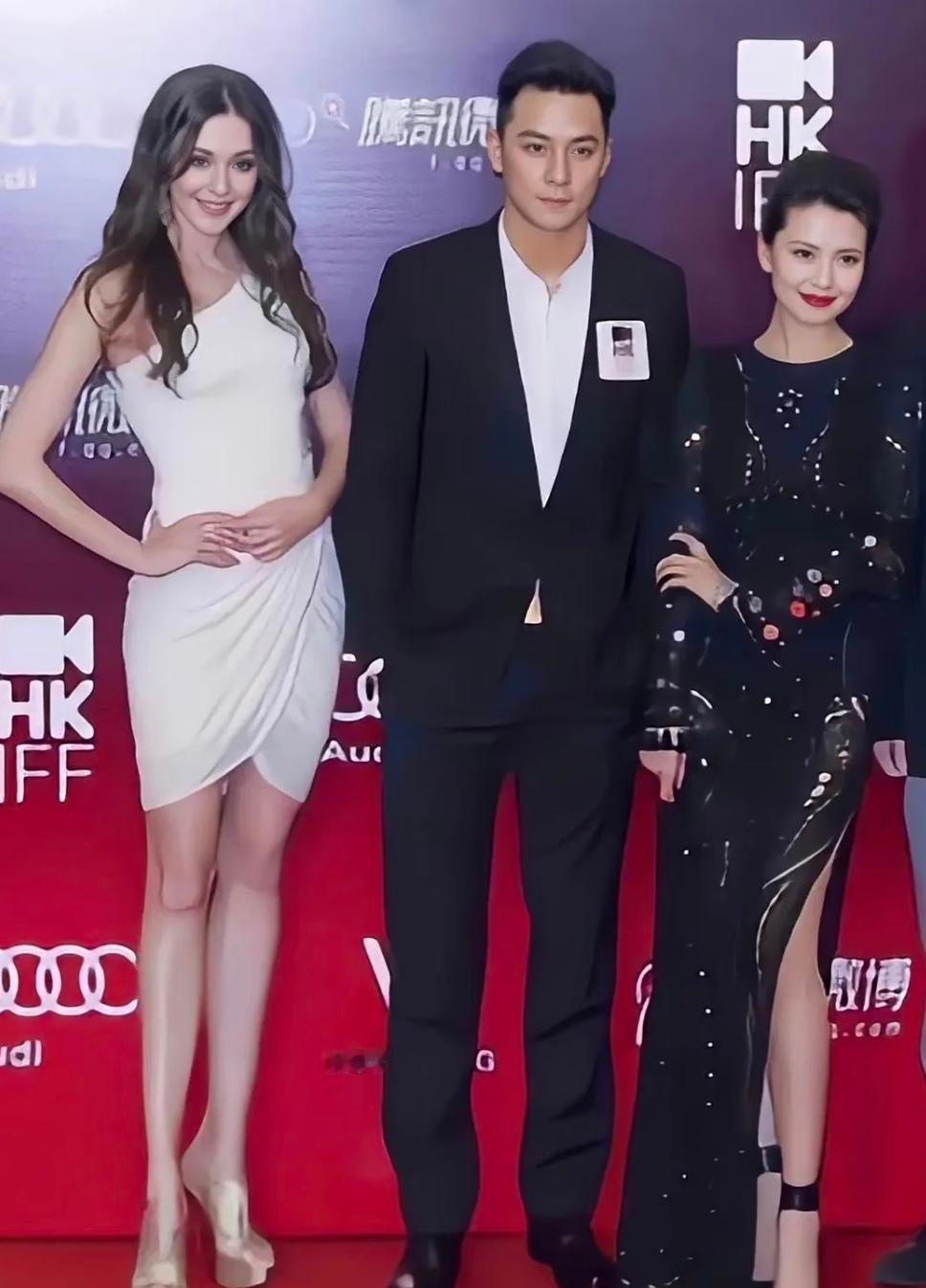 近期有不少人说吴彦祖和身旁那位高挑混血模特同框实在太登对，妥妥郎才女貌，男帅女美