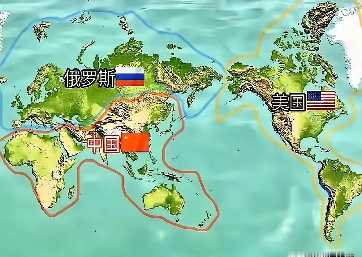 三分天下，这样划分基本可以，但请把印度拿掉。
谁想要给谁，我们不贪心，把印度这块