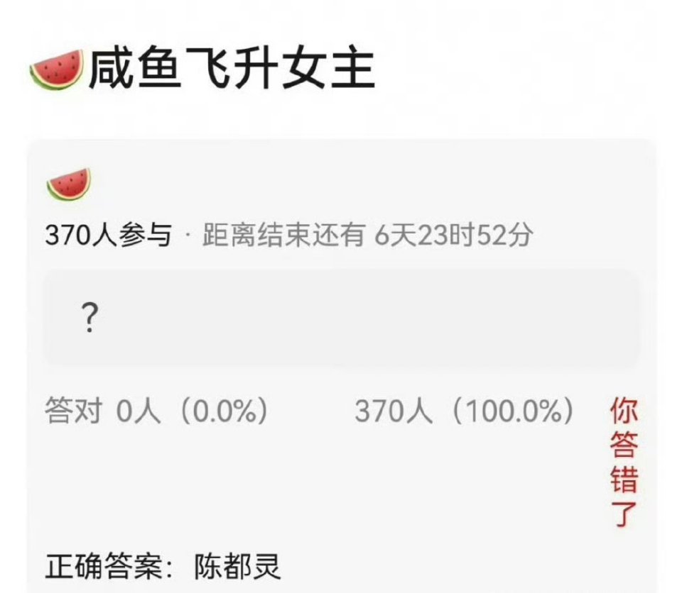 咸鱼飞升陈都灵？也是不错的选择。最近陈都灵的饼很多，资源要起来了吗？ ​​​