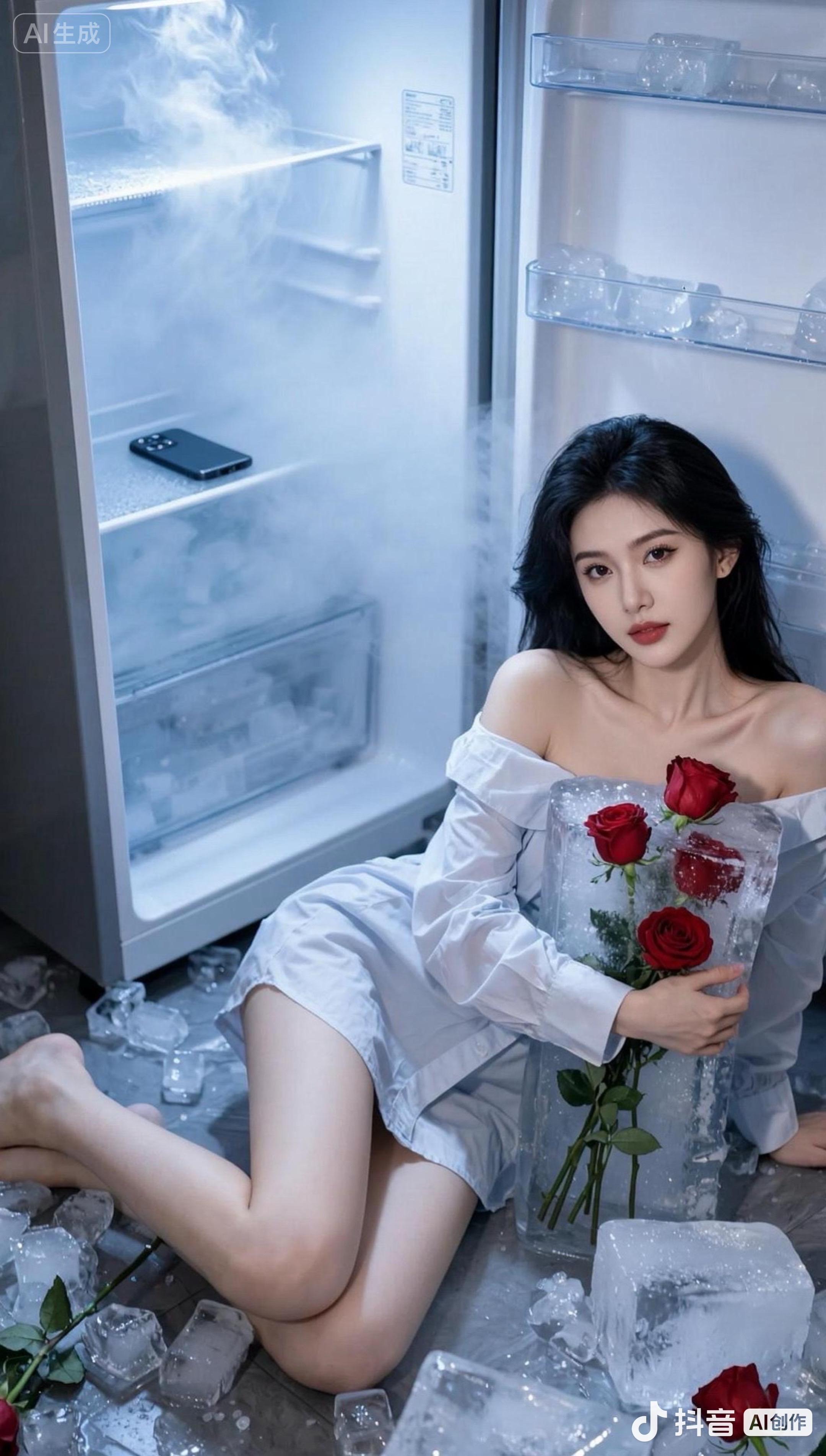 “我惋惜玫瑰终将凋零逝去，所以将它冰封。”