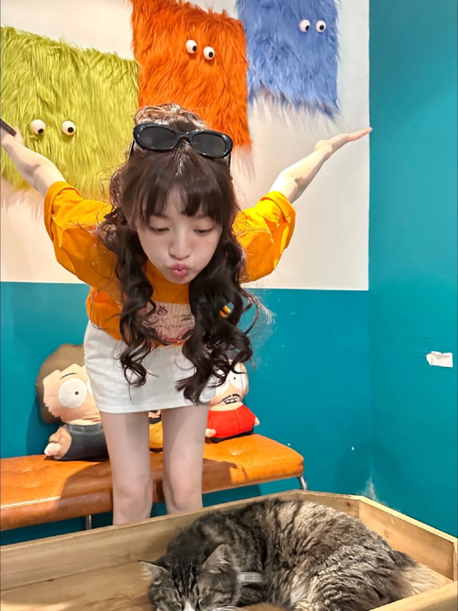 我一直靠近小猫🐾                ／  ＞      ...