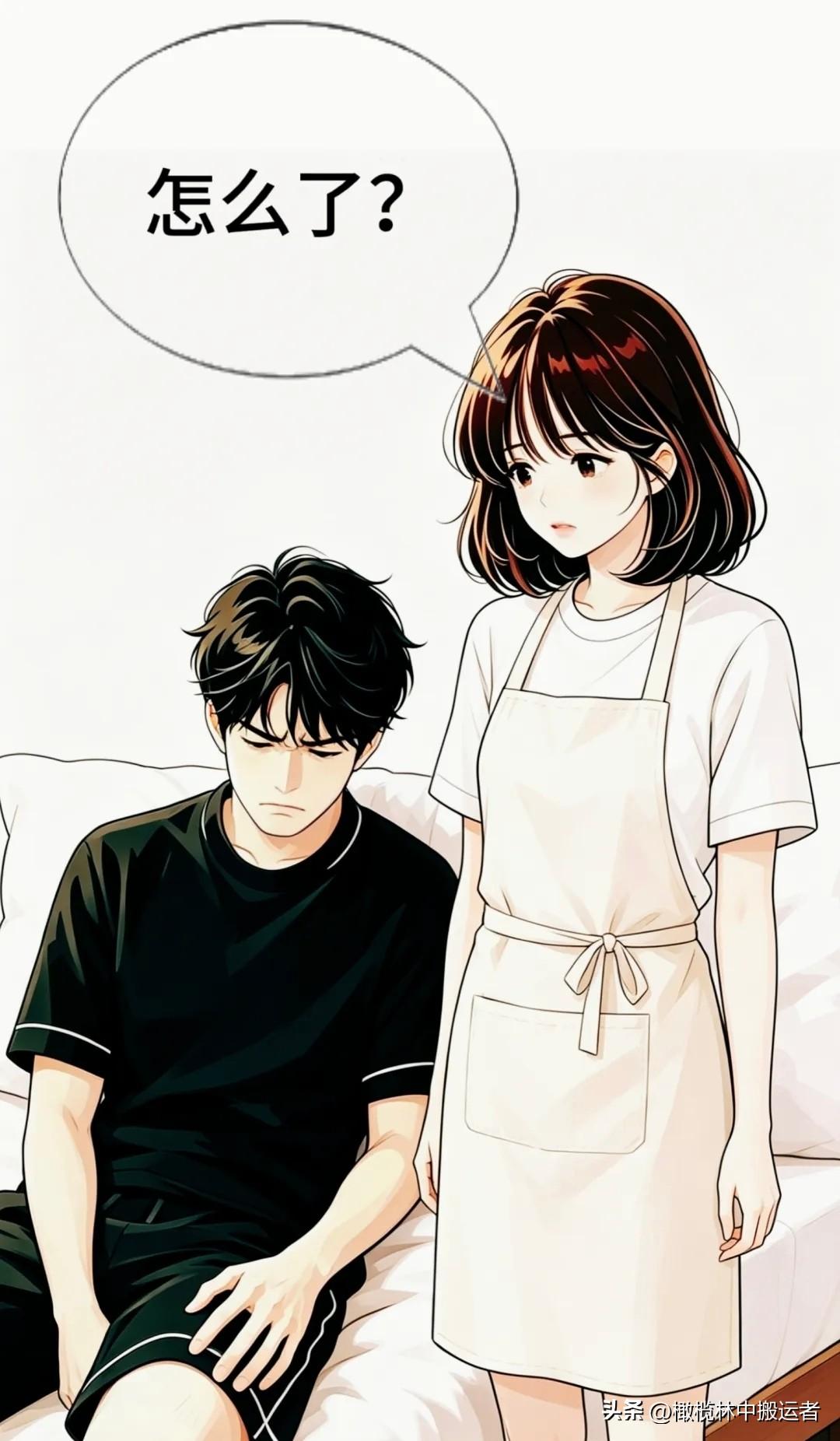 趣味漫画：好不容易梦到富婆送豪车，结果刚上跑车还没发动，闹钟就响了……夫妻日常漫
