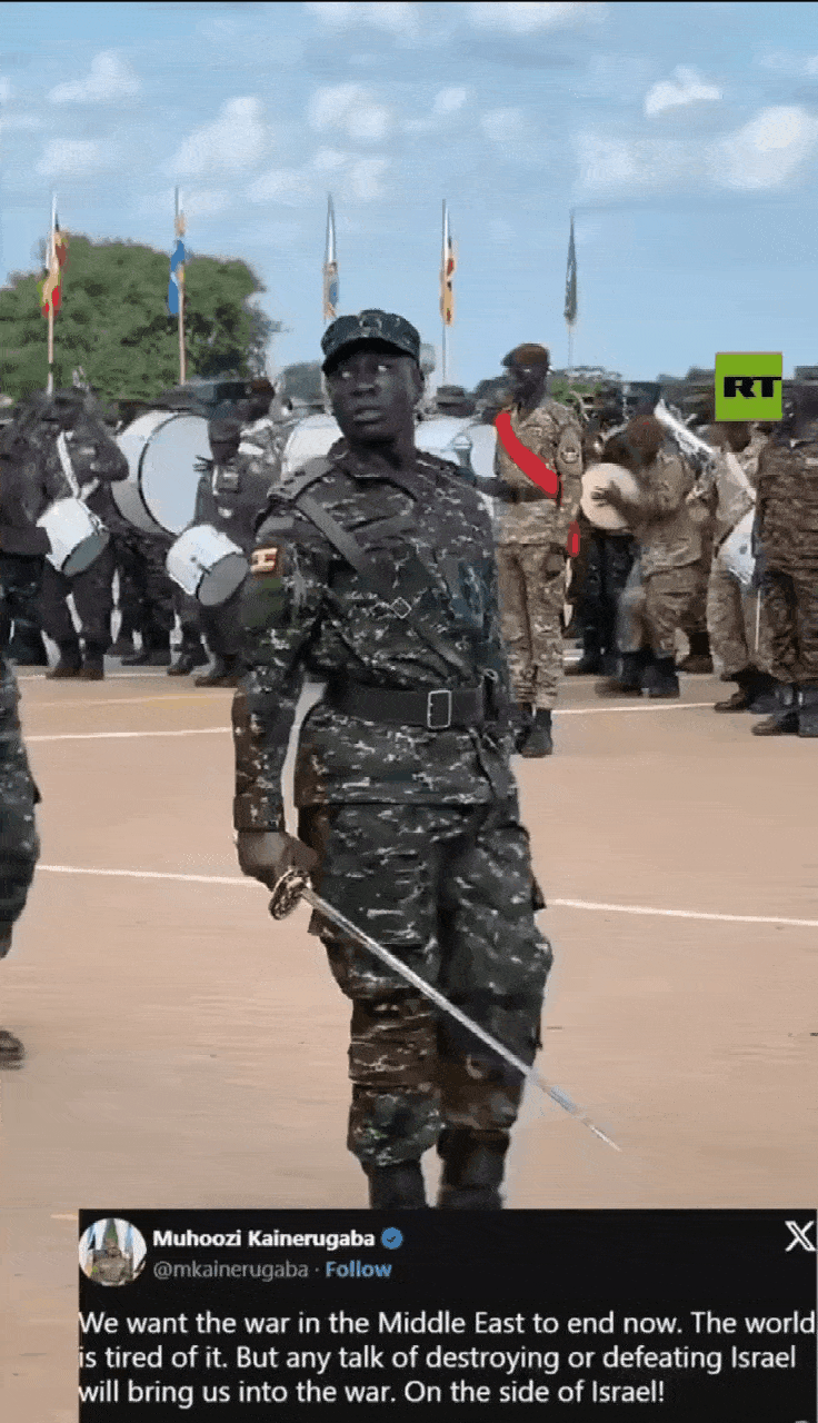 ❗️🇺🇬🇮🇱❌🇮🇷 如果以色列面临被击败或毁灭的威胁，乌干达准备与以