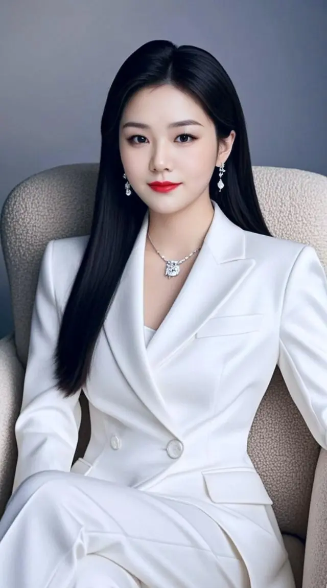 AI优雅白影 祝刷到的朋友开心快乐每一天′ 打开美好生活 甜美可爱女孩