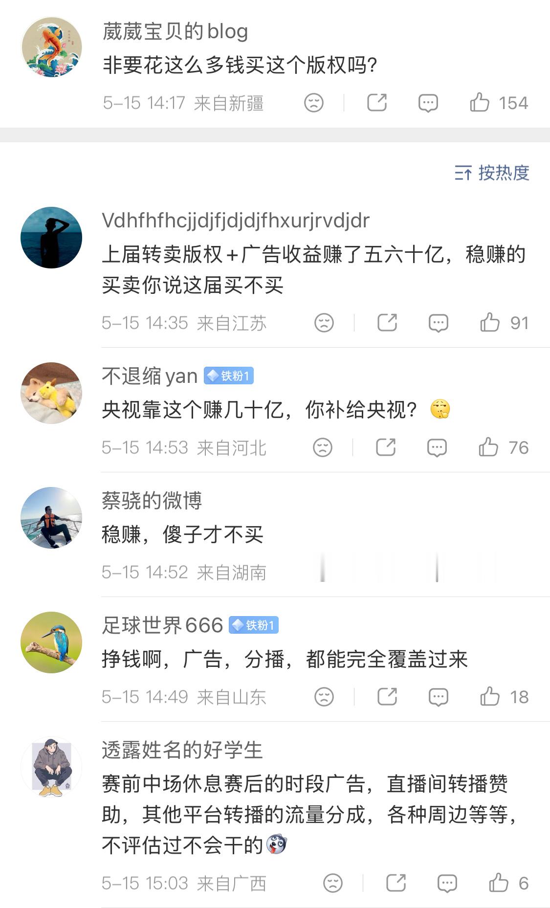 央视已获得美加墨世界杯版权毕竟是全球最顶级的体育盛宴，不买好像也有点说不过去？价