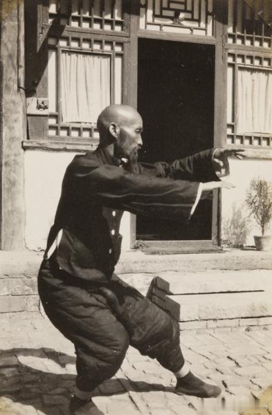 A practitioner demonstrating Tai Chi Chu