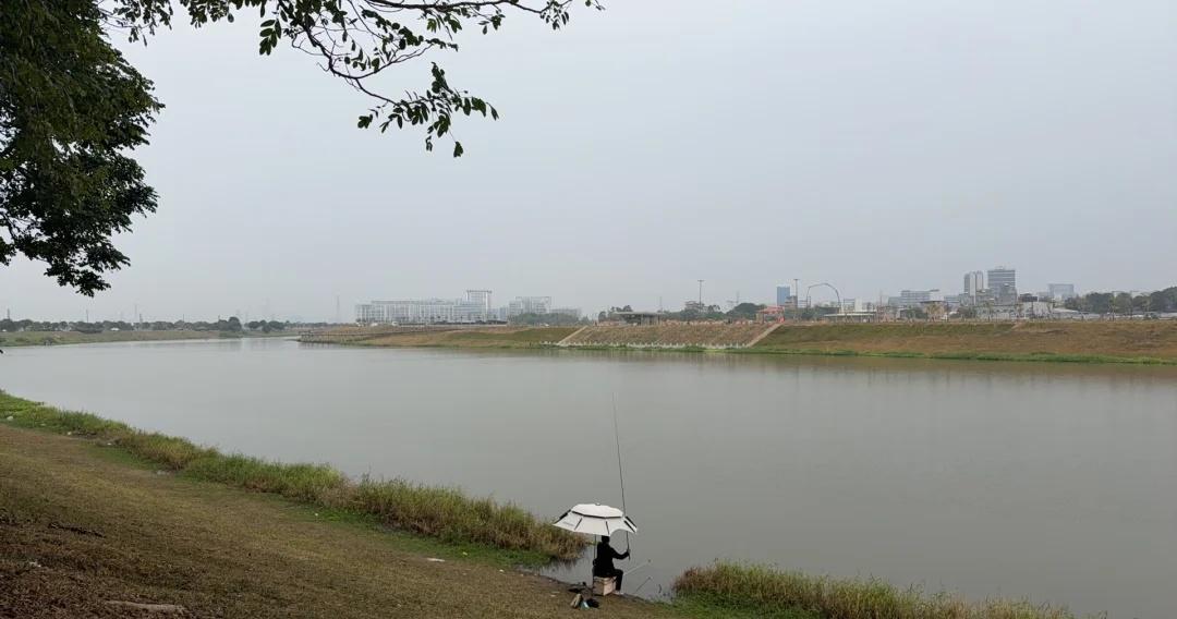 东莞惠州交界处，露营烧烤钓鱼好地方
这个地方有几个好处：
1、有地方停车，路边就
