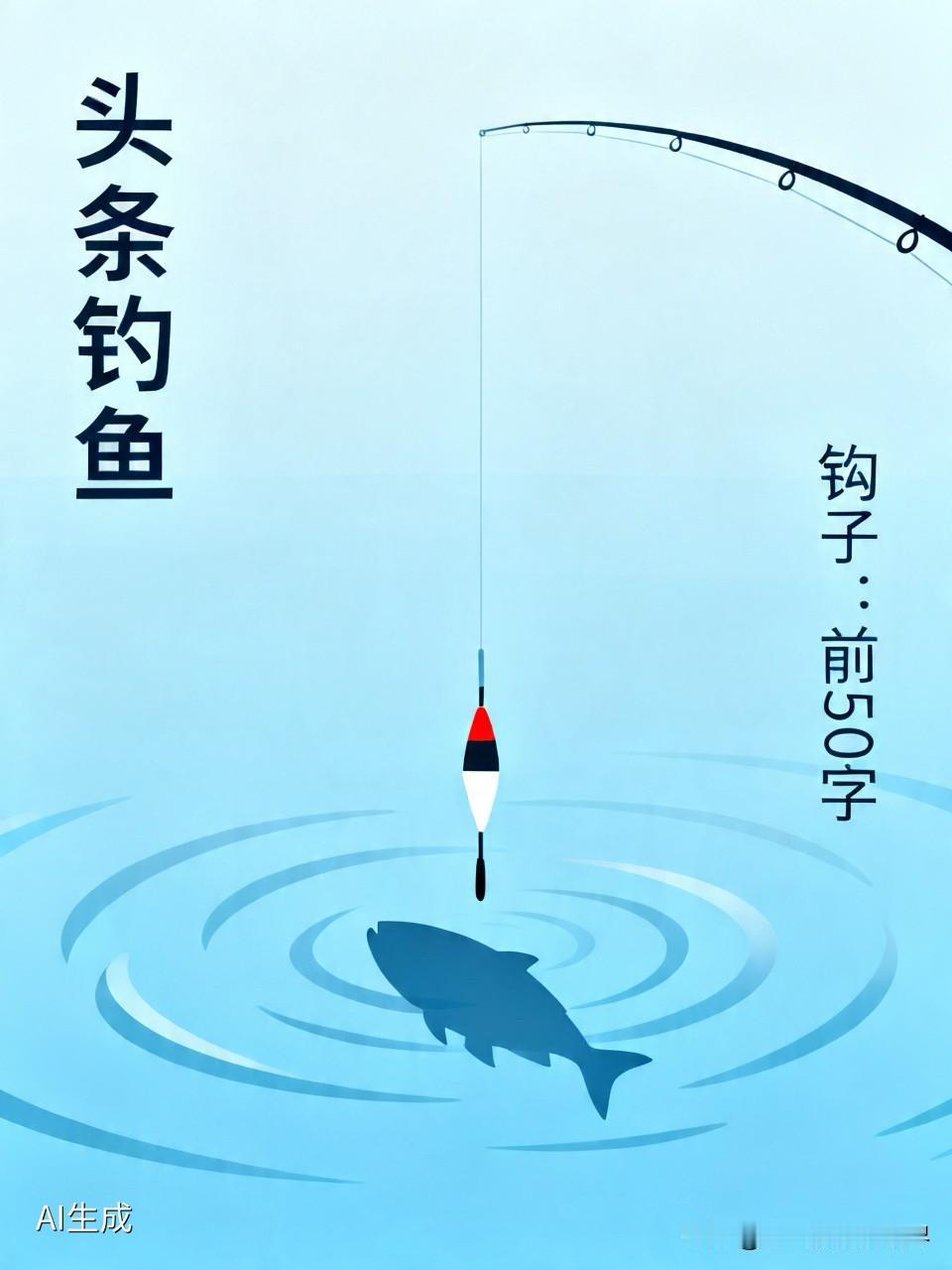 今天说句大实话
在头条上玩
其实跟钓鱼一样是钓人
钓鱼大家都知道
鱼塘里鱼虽多