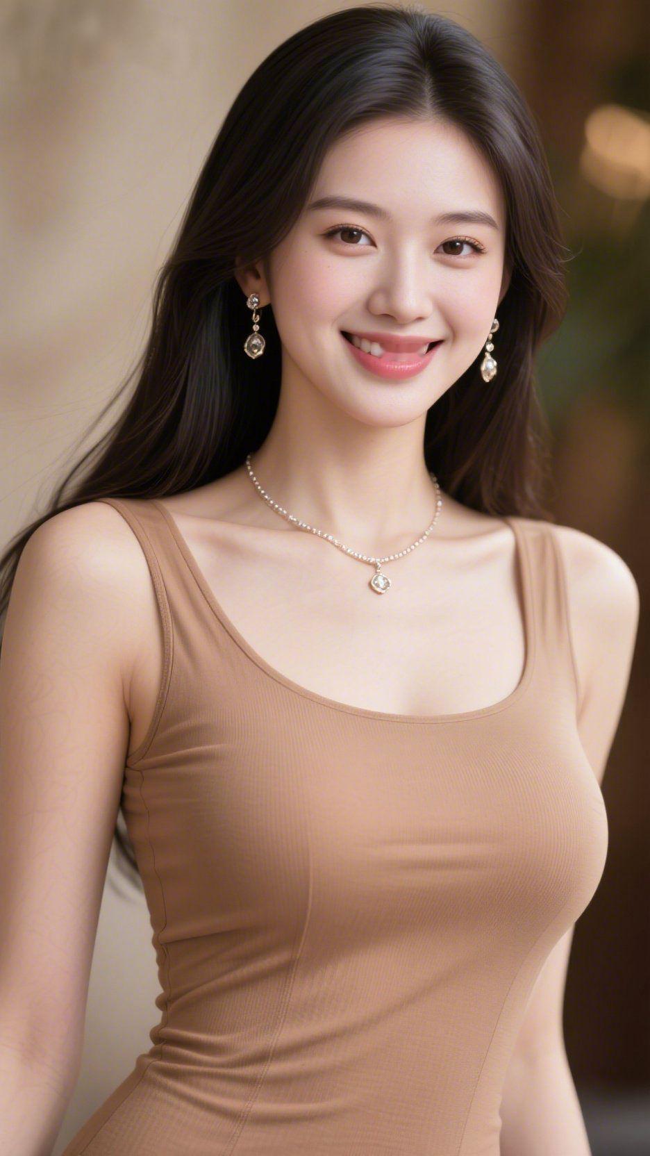 暖棕衬晴，自在从容
 
午后的暖光漫过落地窗，落在浅棕衣料的肌理上，漾开一层细腻