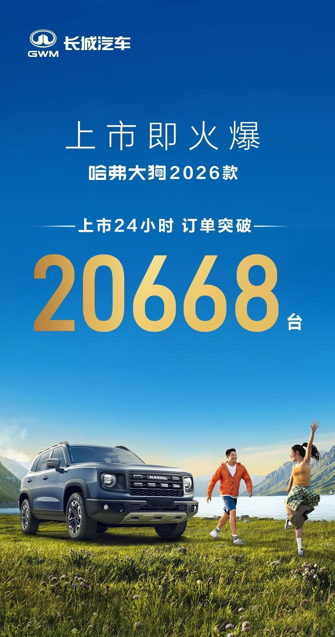 哈弗大狗上市24小时订单破20668台！这种经济型的普及型车其实不具备让顾客排队
