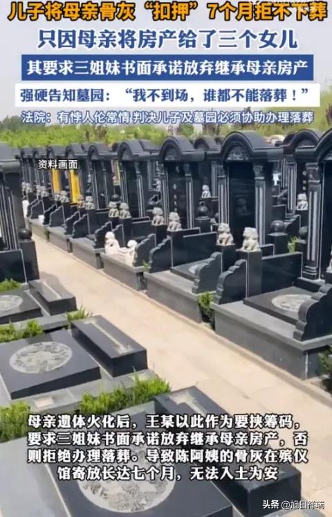 过分了！上海男子不满母亲遗嘱将价值几百万房产全给3个姐姐，自己1分未得，竟扣押母