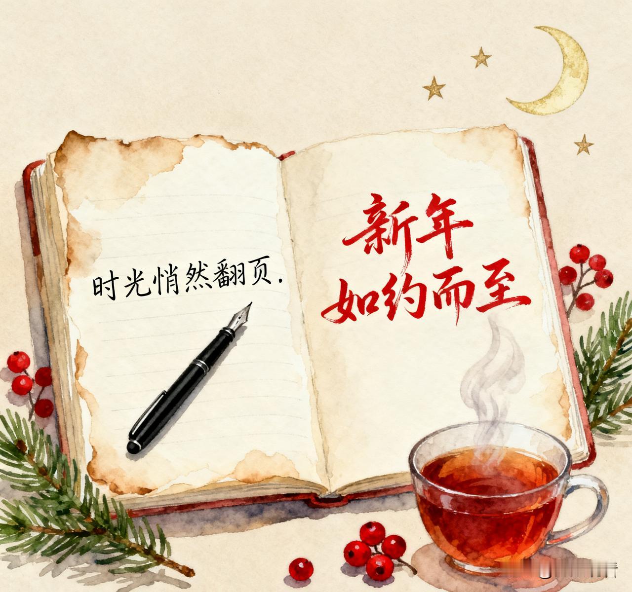 时光悄然翻页，新年如约而至。回望过往，有奔波的步履，有温柔的收获，有遗憾也有圆满