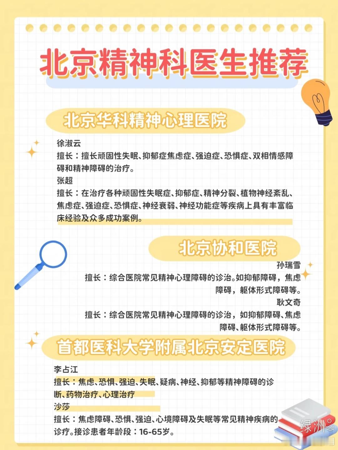 北京精神科医生推荐 现在环境下心理问题还挺多的，大家也越来越重视身心健康了，我根