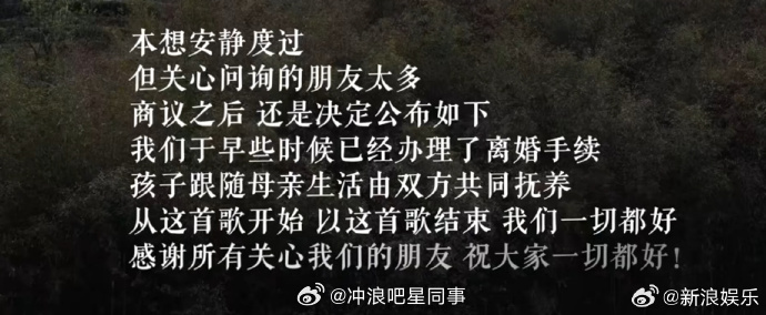 李亚鹏离婚李亚鹏海哈金喜官宣离婚 14日，李亚鹏官宣离婚：“我们于早些时候已经办