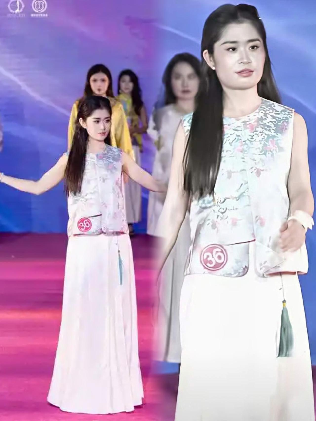 辽宁评出的最美小姐张倩
遭到网友吐槽，说怎么选出这么丑的小姐，评委却不甘示弱的回