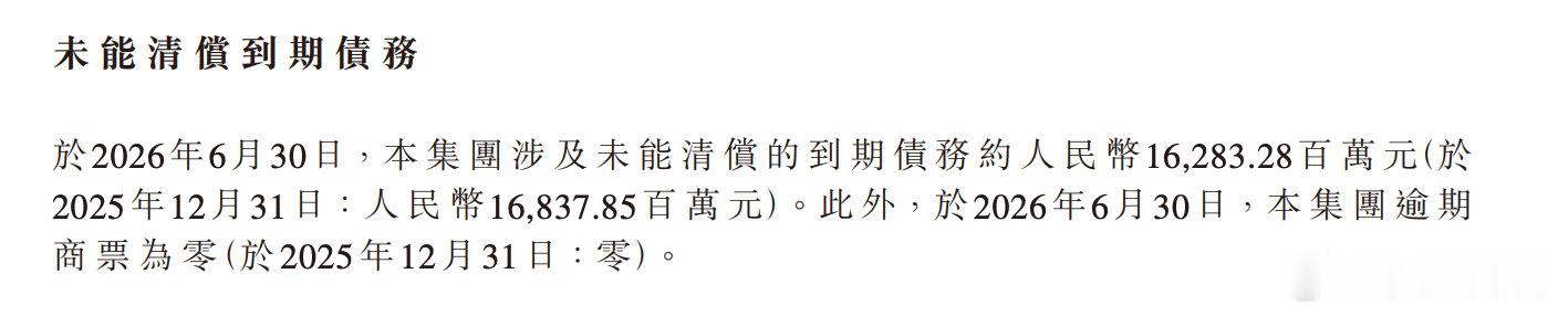 【恒大汽车逾期债务超162亿，清盘人目前无意对恒大汽车启动清盘】2026年9月1