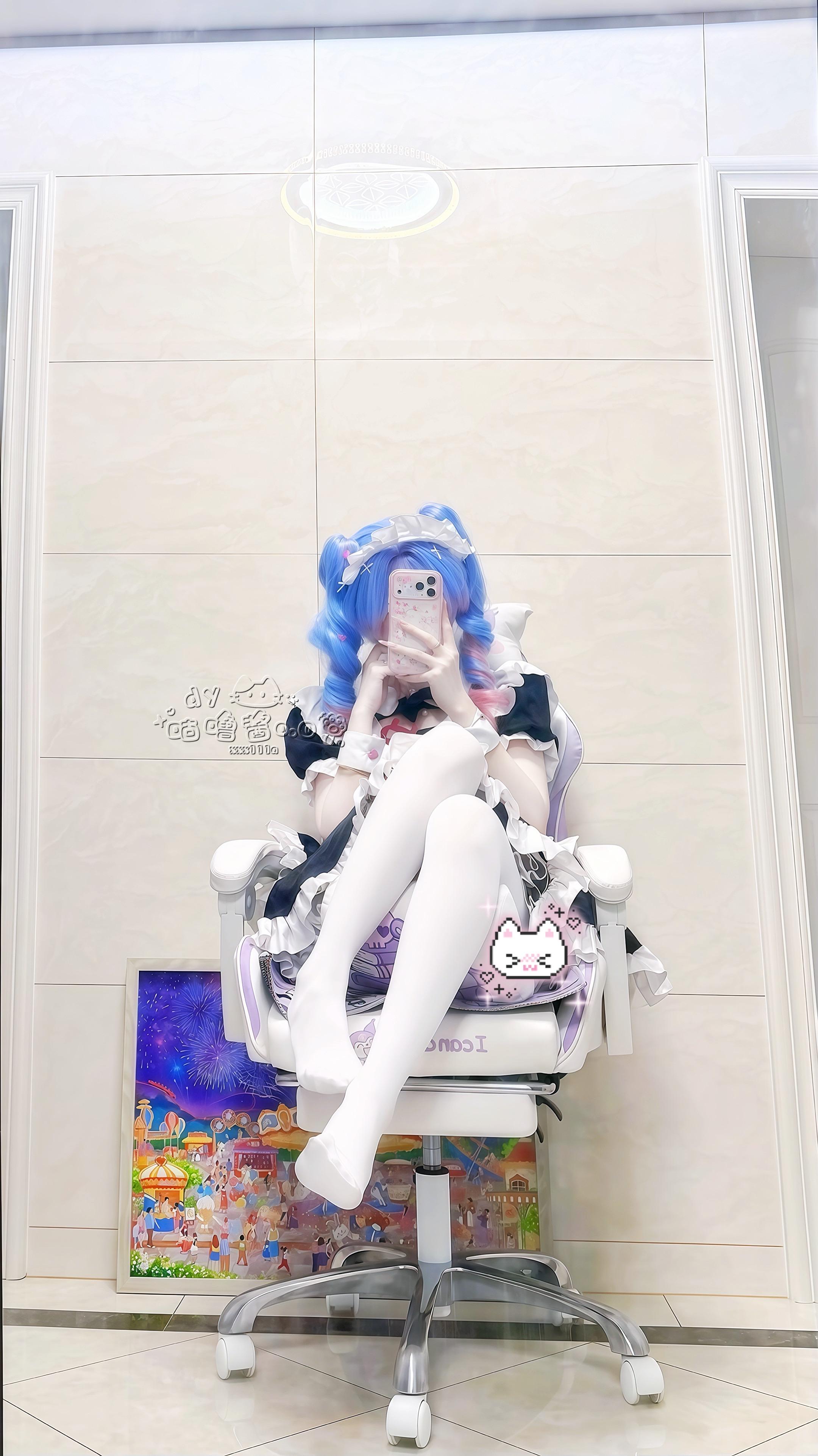 兔子洞 cos cos试衣 初音未来 兔子洞女仆装