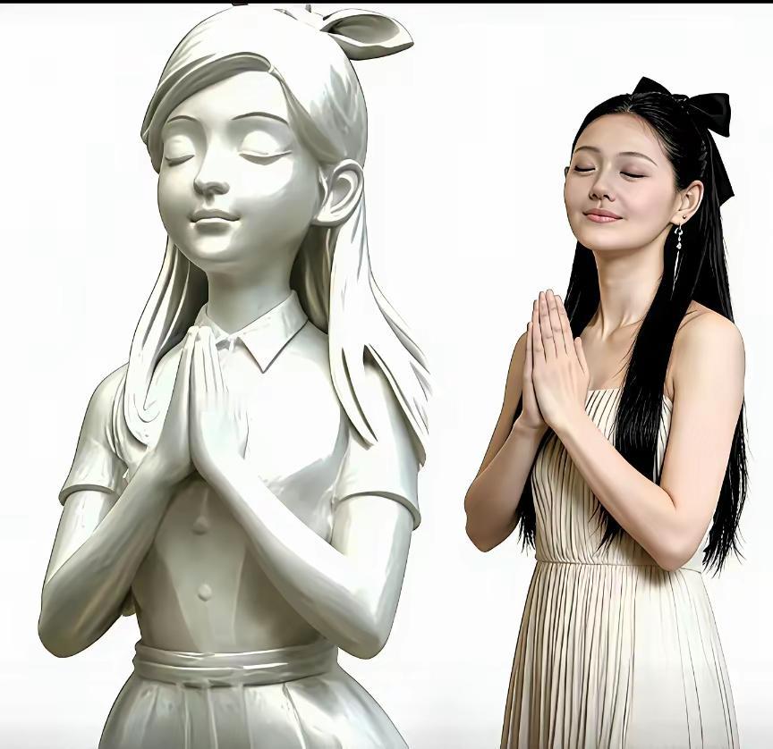 具俊晔给大S做的那座雕像，网上吵翻了天，说不像的人一堆，可没人细琢磨那“208度