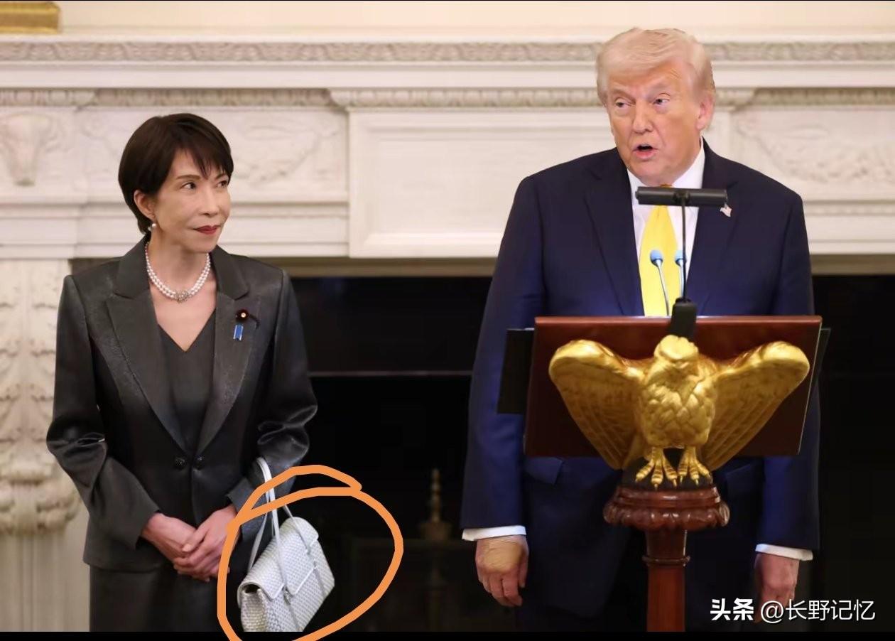 又不是在逛街，有没有人知道这种场合高市早苗非要挎着个小白包，有啥特殊寓意吗？