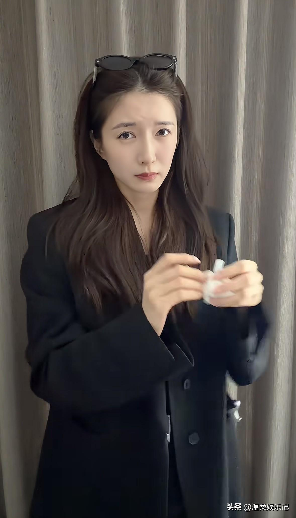 江疏影素颜的样子，清纯又御姐