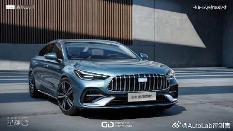 银河的又一款新车—星耀6官图亮相，你别说这竖向密条幅设计的中网，搭配上大嘴的造型