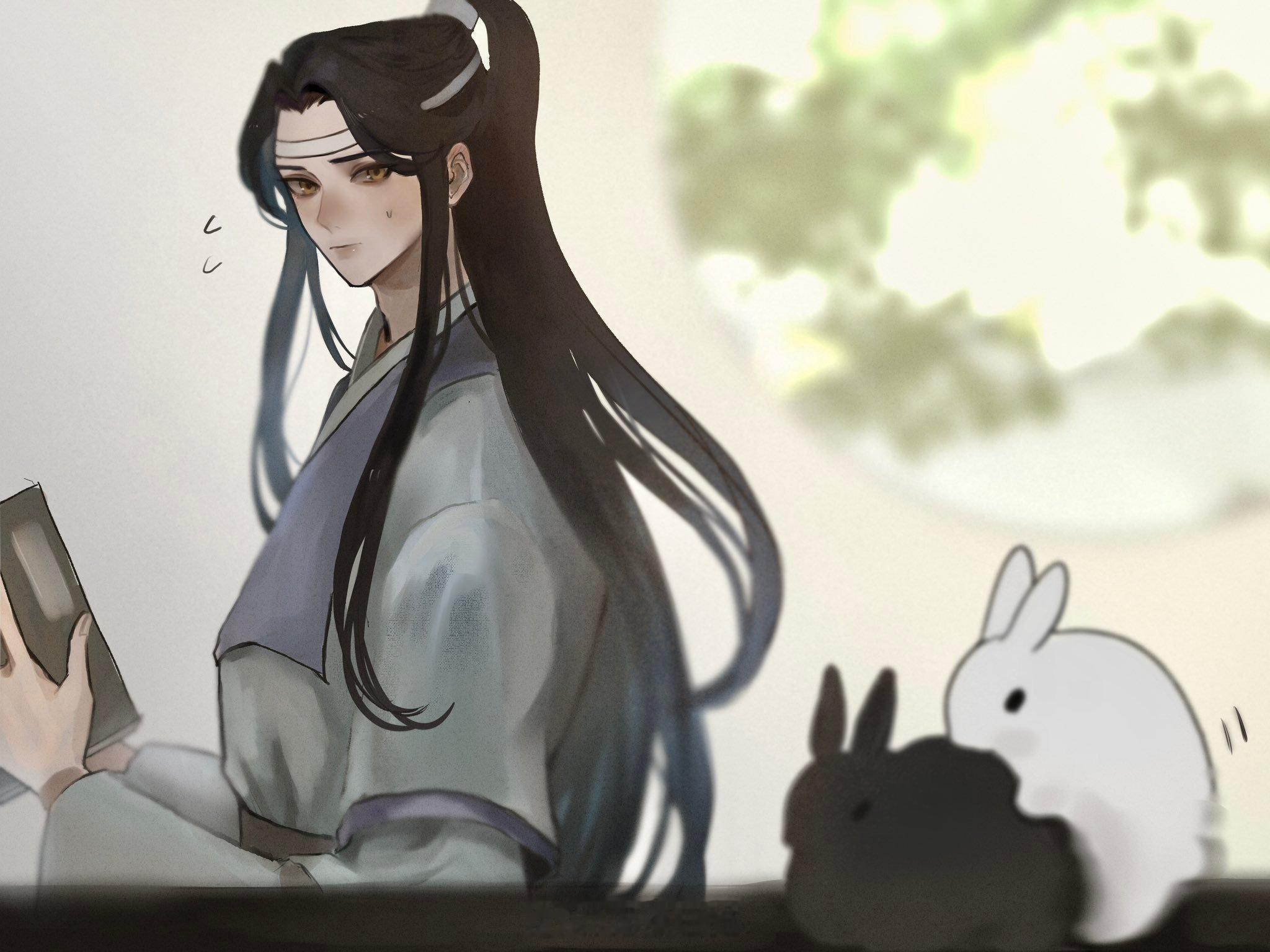 魔道祖师魔道祖师忘羡 魏无羡送的兔子和他一样不正经x:uji_530 