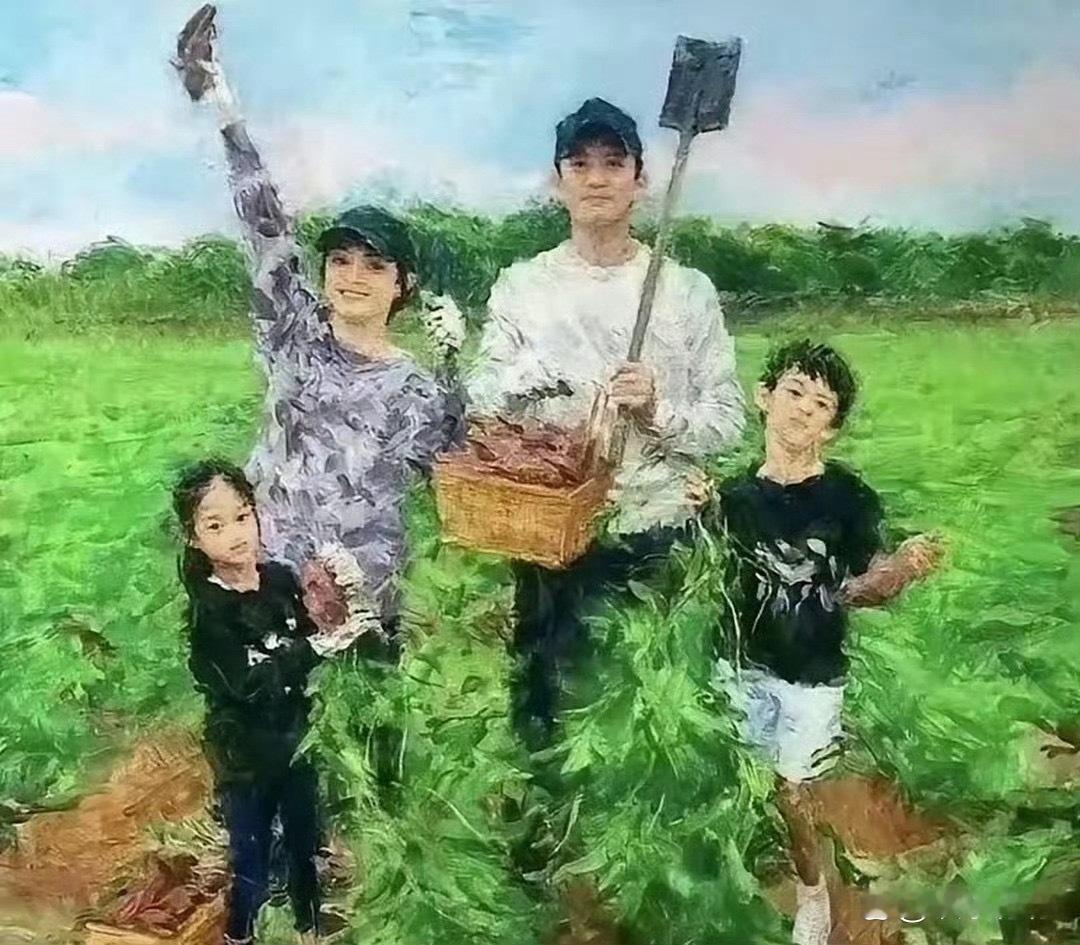 孙俪的绘画水平，王诗龄看了都要叫师傅。 