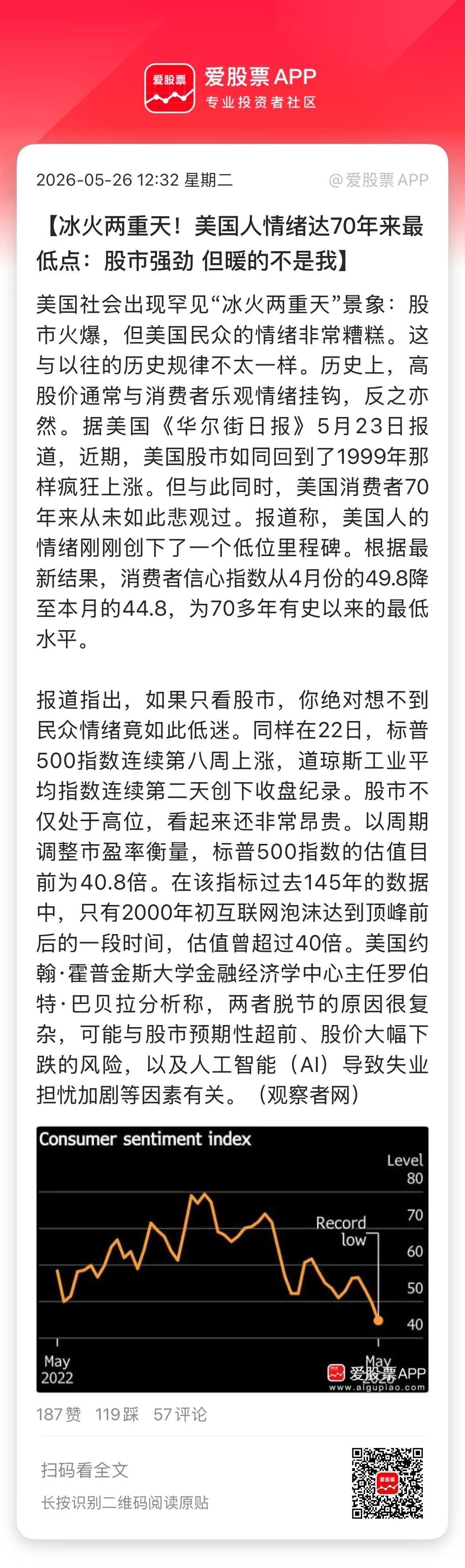 今天看到一个砖家说，A股现在非常割裂的二八行情，这是市场成熟的标志！跟美股风格看