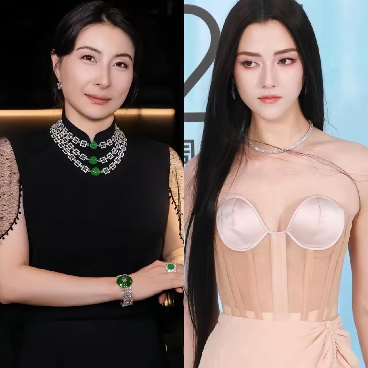 不怕被说口味清奇，
我确实get不到娜然那种“狐系媚感”。
脸是精致，但薄唇+尖