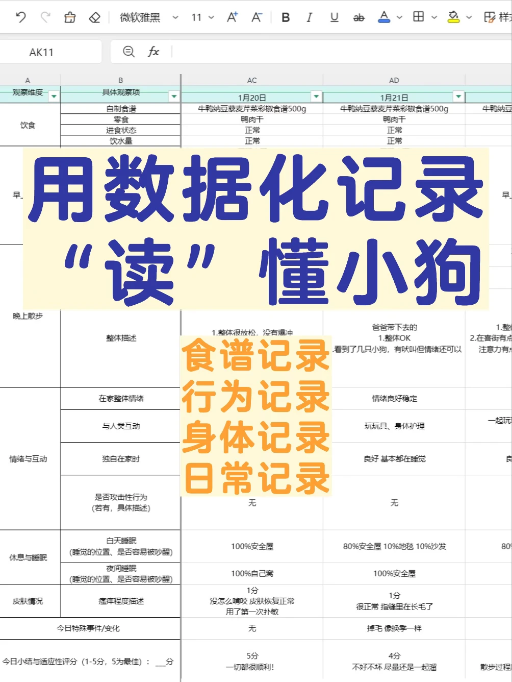 坚持记录后，我发现小狗每天的变化都有意义