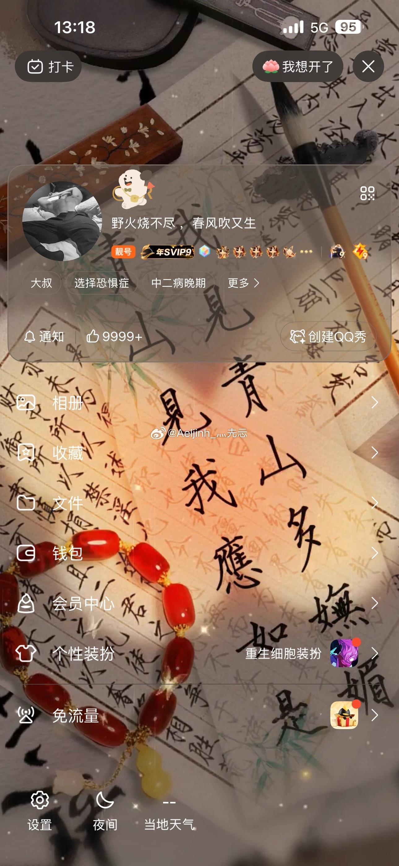最近把快长毛的QQ也打开了