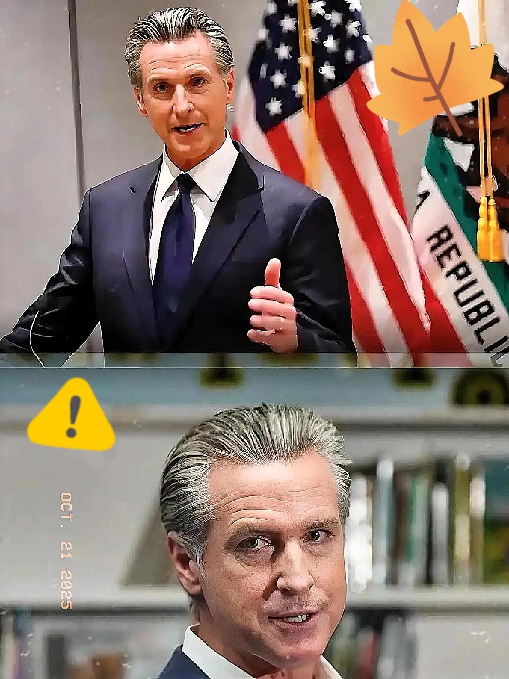 刷到个新闻，差点没笑出声。
关税战还没打，美国内先炸了！
 
加州icon州长纽