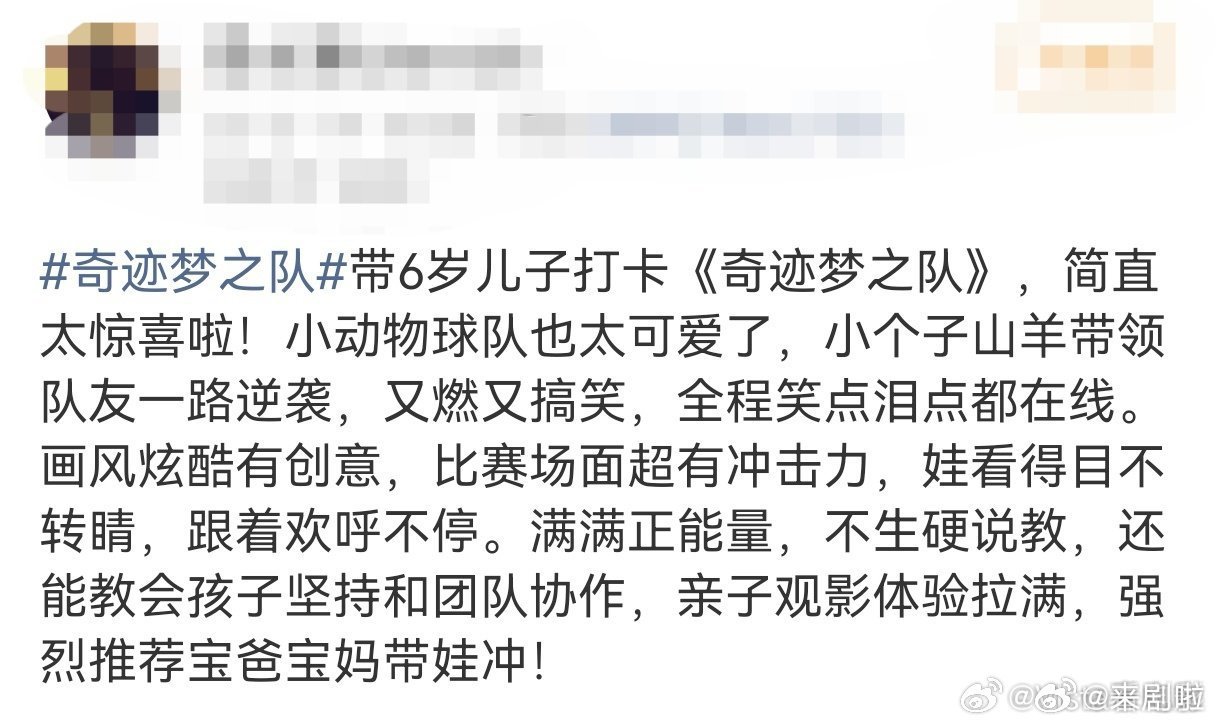 奇迹梦之队最好的番外 最好的电影，是能让人走出影院仍被影响。有人因它勇敢追梦，有